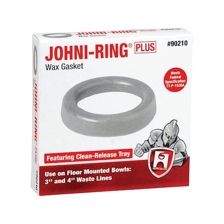 Toilet Bowl Ring, Standard, Wax, 3in-4in